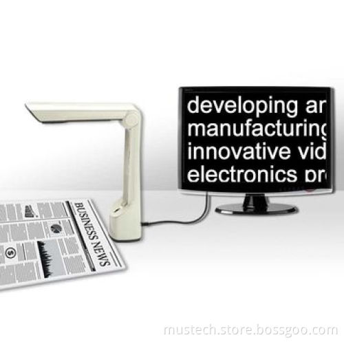 Desktop TV digital magnifier for low vision people